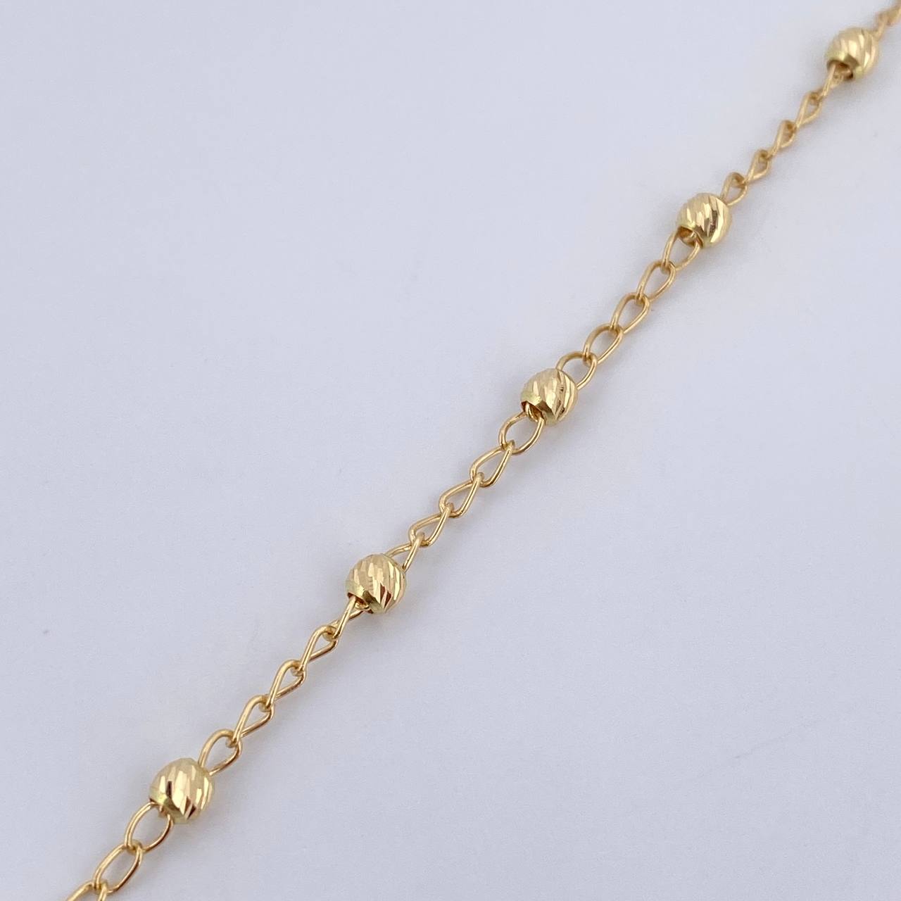 Pulso Espiga Militar 1.5gr / 19cm / 3mm Oro 18K &