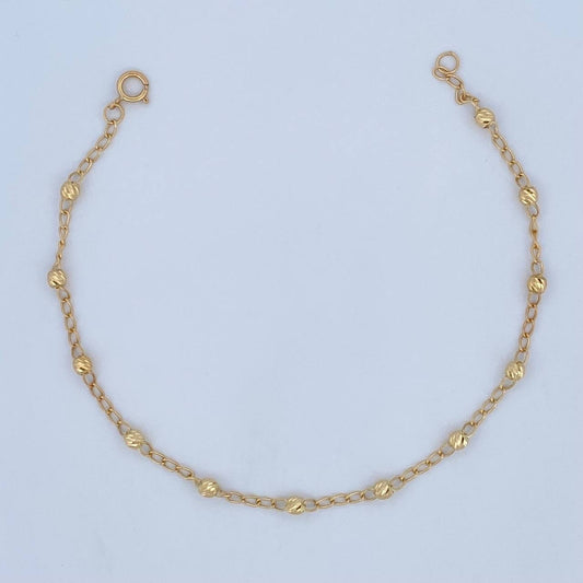 Pulso Espiga Militar 1.5gr / 19cm / 3mm Oro 18K &
