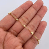 Pulso Espiga Militar 1.5gr / 19cm / 3mm Oro 18K &