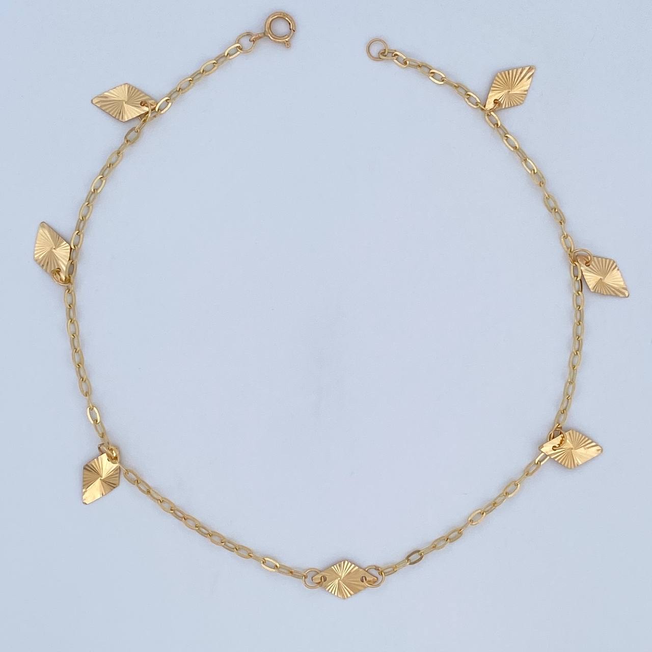 Tobillera Cajon 2.2gr / 25cm / 1.9mm Oro 18K &