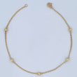 Tobillera Espiga Militar 1.8gr / 25cm / 4mm Oro 18K &