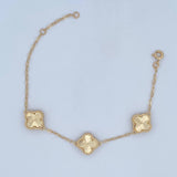Pulso Trebol 5.9gr / 17cm-19cm / 1.8mm Nac.Esp.Oro 18K &