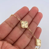 Pulso Trebol 5.9gr / 17cm-19cm / 1.8mm Nac.Esp.Oro 18K &