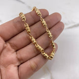 Cadena Rustica Barril 13.05gr / 60cm / 4.8mm Oro Amarillo 18K $
