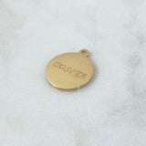 Fabricacion Bajo Pedido Dije Placa Circular Perzonalizada 4gr / Oro Amarillo 18K