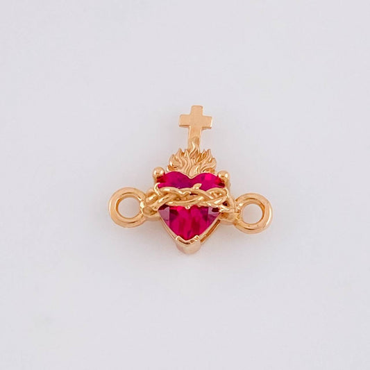 Herraje Sagrado Corazón 0.75g / 1.2cm Oro Rosa 18K