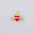 Herraje Sagrado Corazón 0.8g / 1cm Oro Amarillo 18K