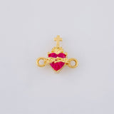 Herraje Sagrado Corazón 0.8g / 1cm Oro Amarillo 18K