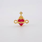 Herraje Sagrado Corazón 0.8g / 1cm Oro Amarillo 18K