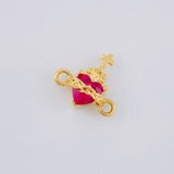 Herraje Sagrado Corazón 0.8g / 1cm Oro Amarillo 18K
