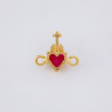 Herraje Sagrado Corazón 0.8g / 1cm Oro Amarillo 18K