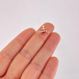 Herraje Sagrado Corazón 0.8g / 1cm Oro Amarillo 18K