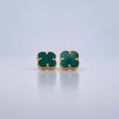 Topos Trebol 2.4gr / Malaquita Verde Oro Amarillo +4 18K $