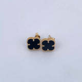 Topos Trebol 2.05gr / Onix Negro Oro Amarillo +4 18K $