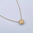 Cadena Aro Seguido Trebol 3.85gr / 42cm-45cm / 1.15mm Diamantada Oro Amarillo +4 18K $