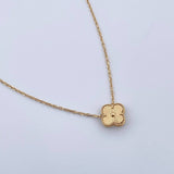 Cadena Aro Seguido Trebol 3.85gr / 42cm-45cm / 1.15mm Diamantada Oro Amarillo +4 18K $