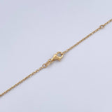 Cadena Aro Seguido Trebol 3.85gr / 42cm-45cm / 1.15mm Diamantada Oro Amarillo +4 18K $