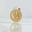 Dije Medalla Letra M 5.05g / 3.1cm Oro Amarillo 18K