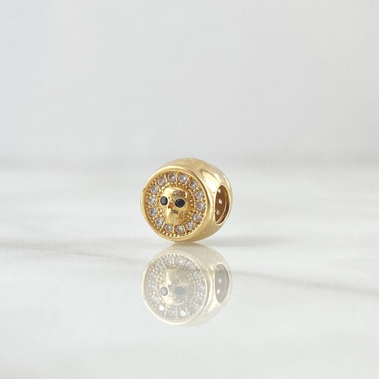 Herraje Calavera Tambor 1.9gr / 9mm Circones Blancos Negros Oro Amarillo 18K *