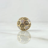 Herraje Balon de Futbol 5.75gr / 1.3cm / Circones Blancos Negros Oro Amarillo 18K *