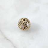 Herraje Balon de Futbol 5.75gr / 1.3cm / Circones Blancos Negros Oro Amarillo 18K *