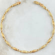 Pulso Rustico 3.55gr / 21.5cm / 3.2mm Oro Amarillo 18K *