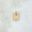 Dije Placa Rectangular 0.55gr / 1.5cm / 9mm Lisa Oro Amarillo 18K *