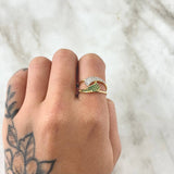 Anillo Abrazos Curvos 2.9g / T7 Oro Amarillo 18K
