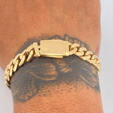 Pulso Cubana 14gr / 20cm / Oro Amarillo Nac.Esp. 18K $