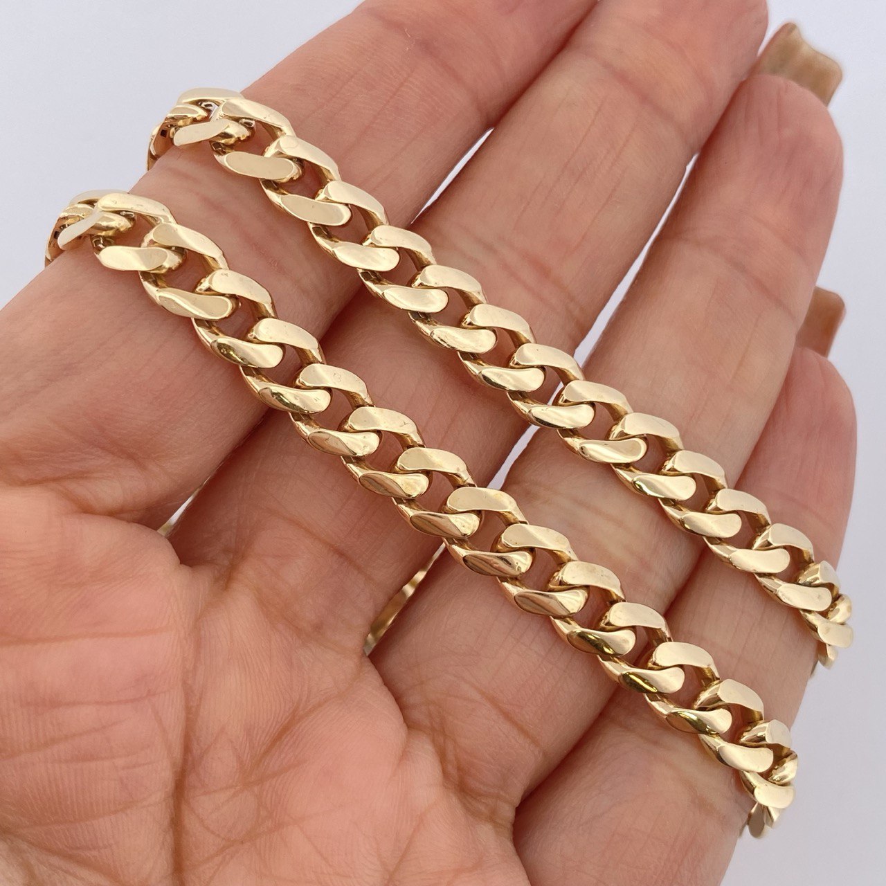 Cadena Cubana 28.15gr / 60.3cm / Oro Amarillo Nac.Esp. 18K $