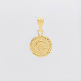 Dije Letra C Marco Bordeado 0.6g / 1.7cm Oro Amarillo 18K