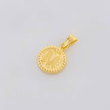 Dije Letra M Marco Bordeado 0.6g / 1.7cm Oro Amarillo 18K