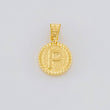 Dije Letra P Marco Bordeado 0.55g / 1.7cm Oro Amarillo 18K