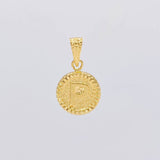 Dije Letra P Marco Bordeado 0.55g / 1.7cm Oro Amarillo 18K
