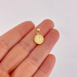 Dije Letra P Marco Bordeado 0.55g / 1.7cm Oro Amarillo 18K