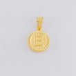 Dije Letra E Marco Bordeado 0.55g / 1.7cm Oro Amarillo 18K