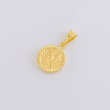 Dije Letra N Marco Bordeado 0.55g / 1.7cm Oro Amarillo 18K
