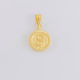 Dije Letra S Marco Bordeado 0.6g / 1.7cm Oro Amarillo 18K