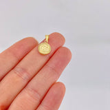 Dije Letra C Marco Bordeado 0.6g / 1.7cm Oro Amarillo 18K