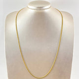 Cadena Cubana Reticulada 4.9gr / 60cm / Oro Amarillo +3 18K *