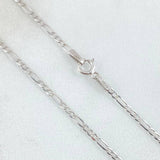 Cadena Figaro 1.8gr / 45cm / Oro Blanco +1 18K