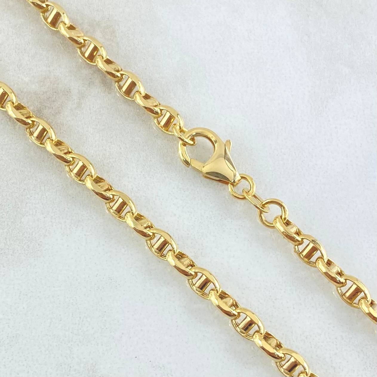 Cadena Marinera 10gr / 60cm / Oro Amarillo +3 18K ©