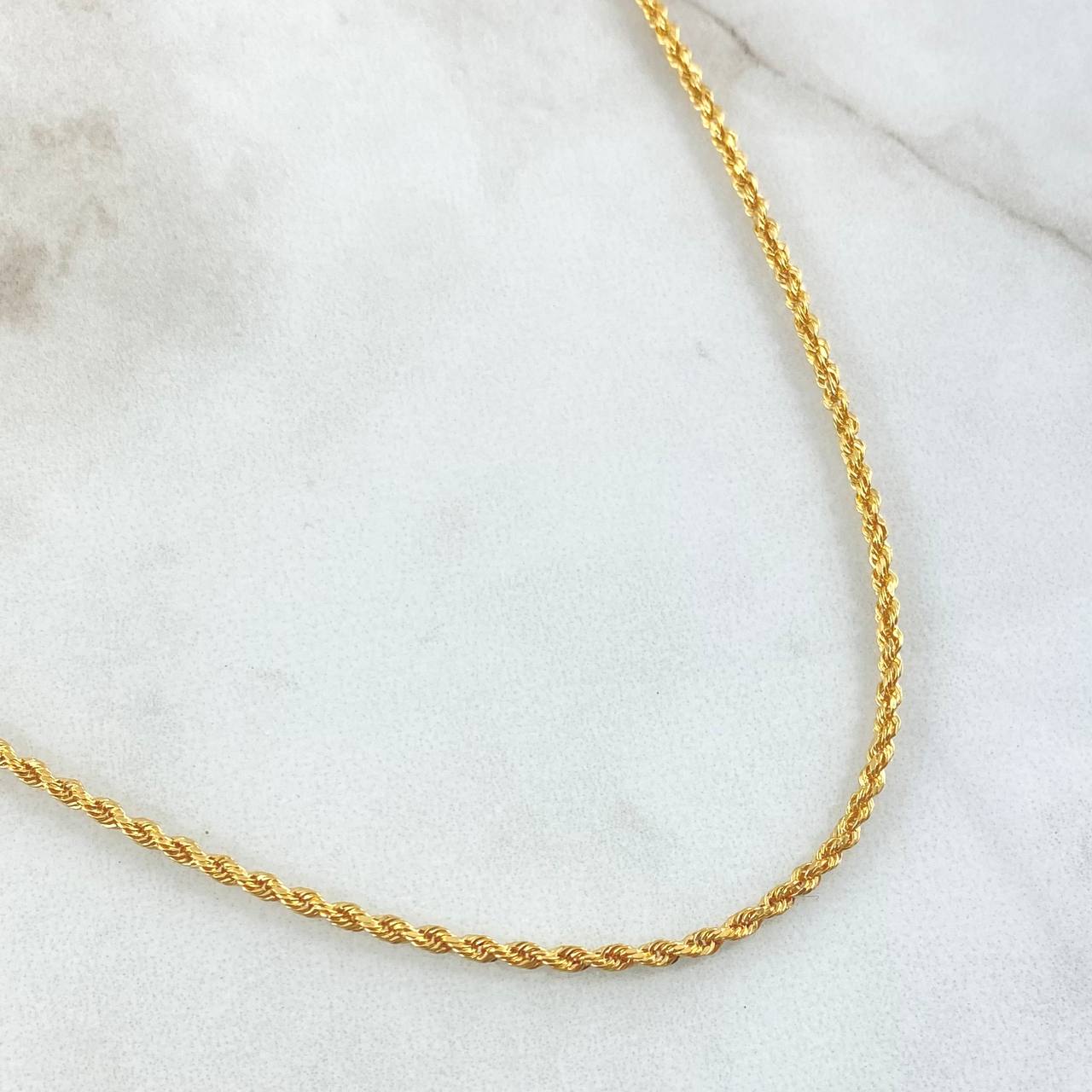 Cadena Lazo 2.8gr / 60cm / Oro Amarillo +3 18K