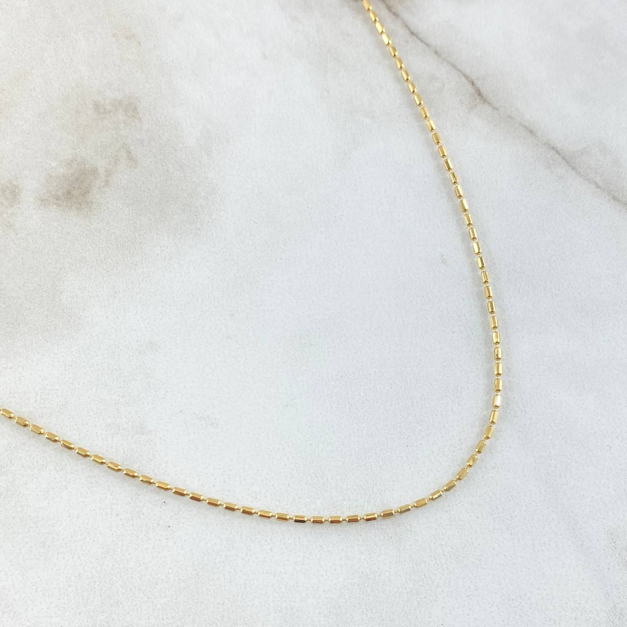 Cadena Morse 2.6gr / 60cm / Oro Amarillo +3 18K