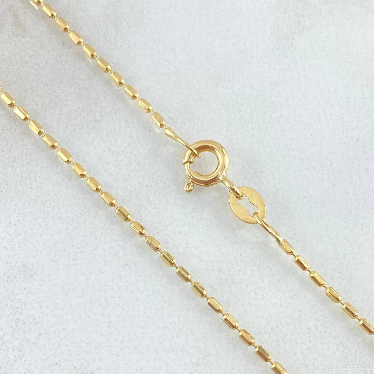 Cadena Morse 2.6gr / 60cm / Oro Amarillo +3 18K