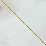 Cadena Morse 2.6gr / 60cm / Oro Amarillo +3 18K