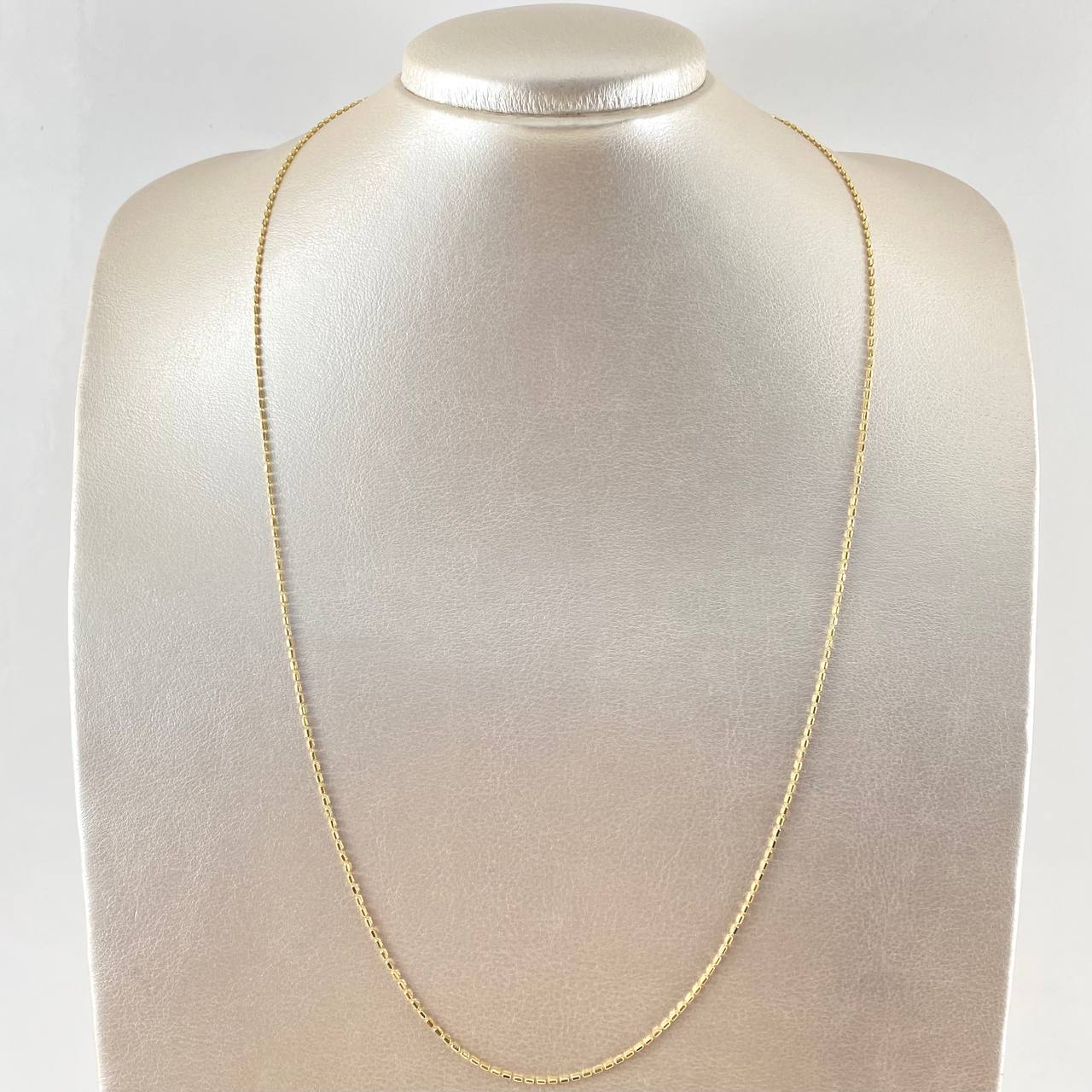 Cadena Morse 2.6gr / 60cm / Oro Amarillo +3 18K