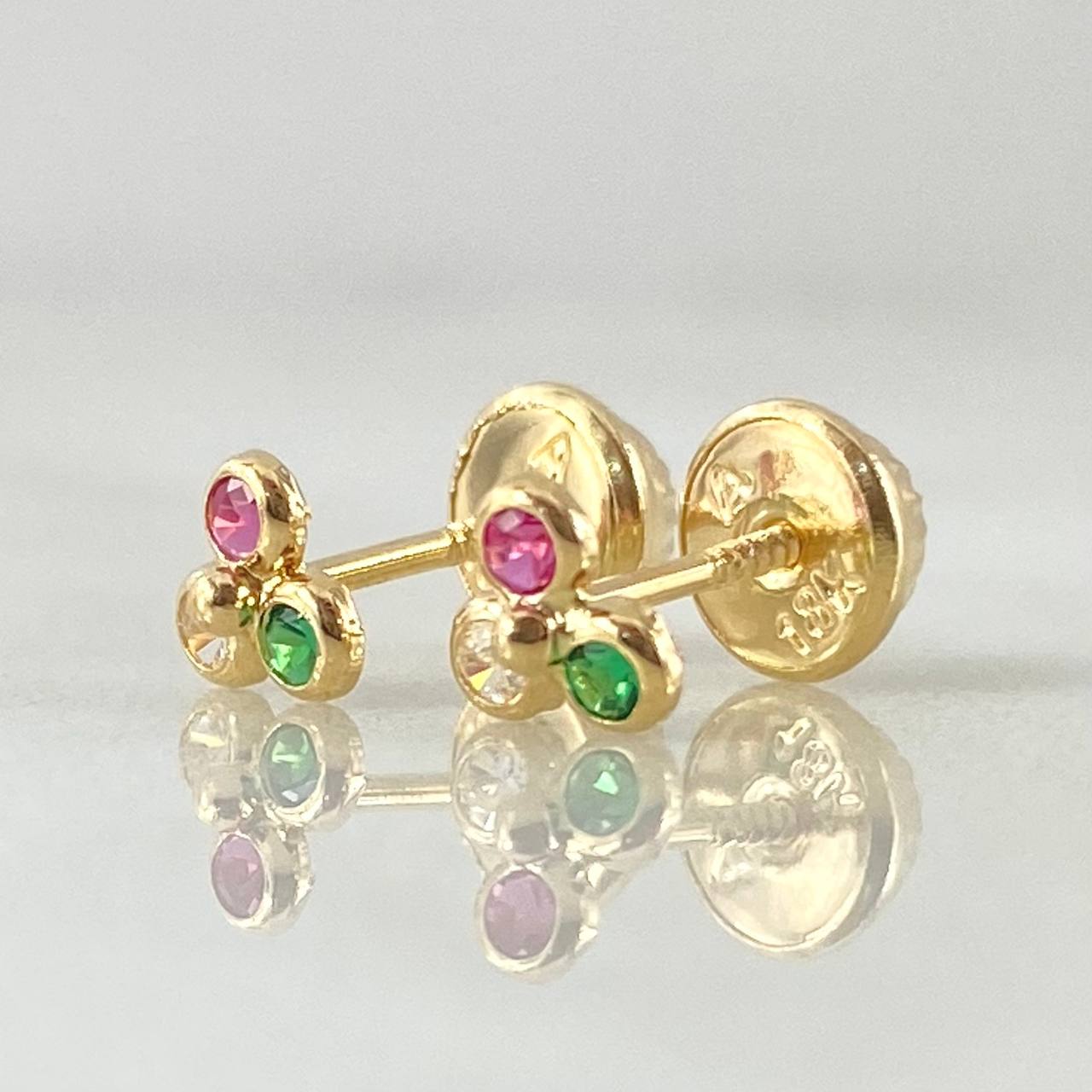 Topos Bola Trio 0.55gr / Oro Amarillo 18K *