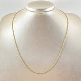 Cadena Figaro 2.35gr / 50cm / Oro Amarillo +1 18K *