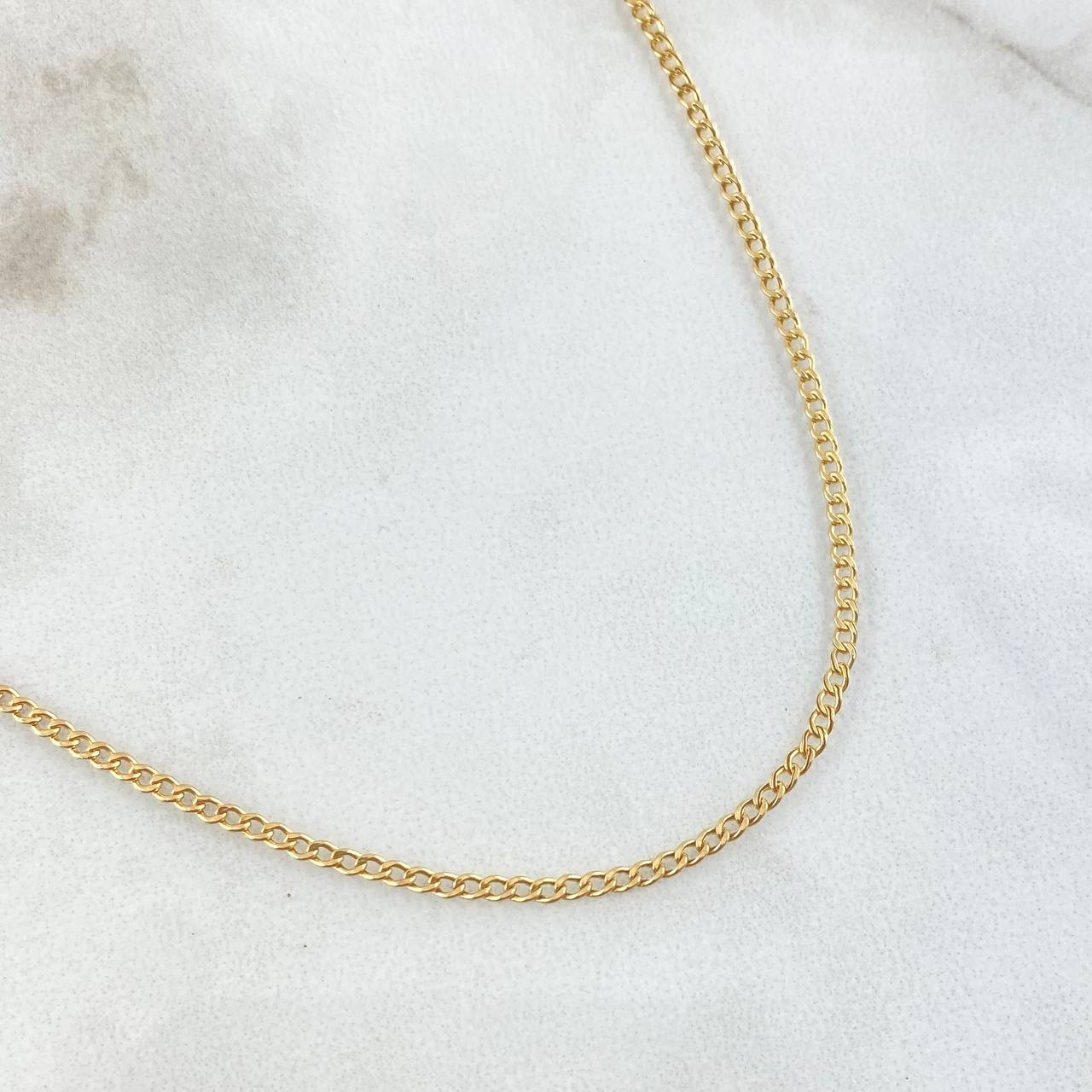 Cadena Cubana 1.3 g / 49.6 cm / 1.6 mm Oro Amarillo 18K